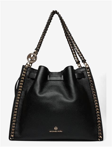 michael kors lg chain shldr tote leather|Michael Kors ladies tote bag.